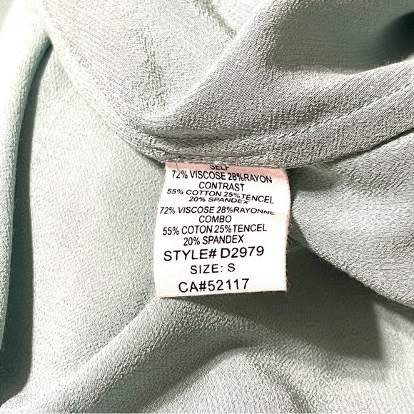 Funktional Anthropologie Woman Gray Green Short Sleeve Dress Size S - Picture 15 of 16